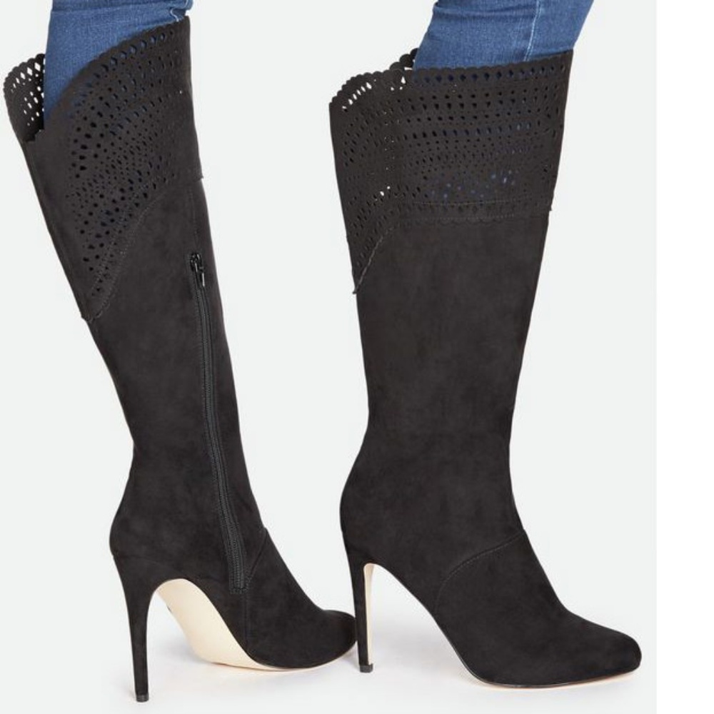 Just Fab Berllina Black Tall Boots 9